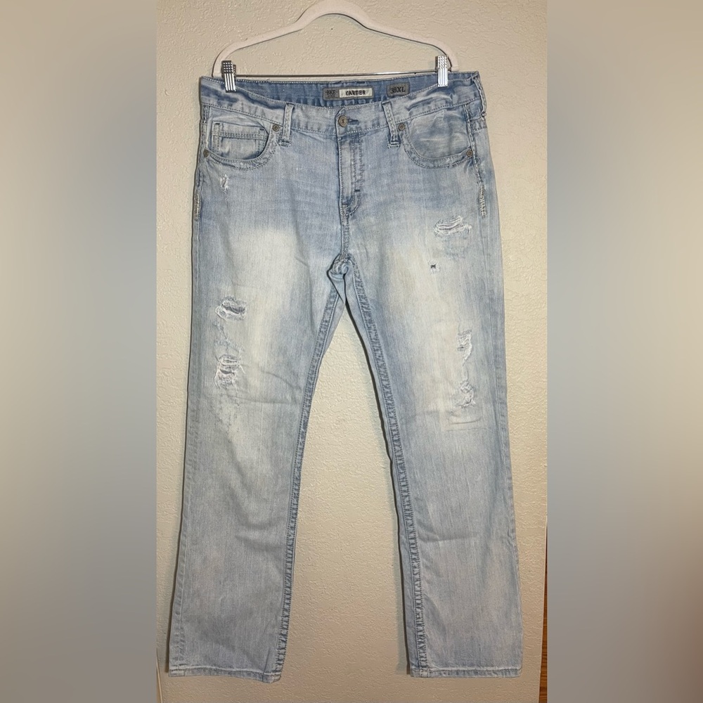 Men’s BKE Carter Light Denim Bootcut Jeans 38 XL